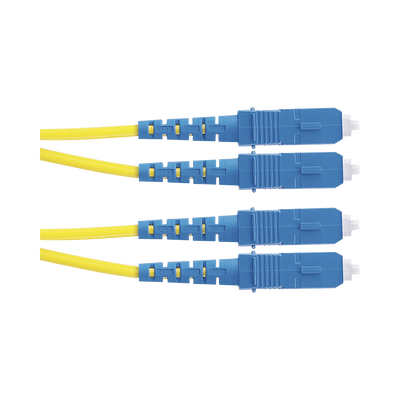 Jumper de Fibra Optica Monomodo 9/125 OS2, SC-SC Duplex, OFNR (Riser), Color Amarillo, 2 Metros (6.56 Pies) | F923RSNSNSNM002
