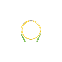 Jumper de Fibra Optica Monomodo 9/125 OS2, SC/APC-SC/APC Simplex, OFNR (Riser), Color Amarillo, 5 Metros (16.40 Pies) | F913RANANSNM005