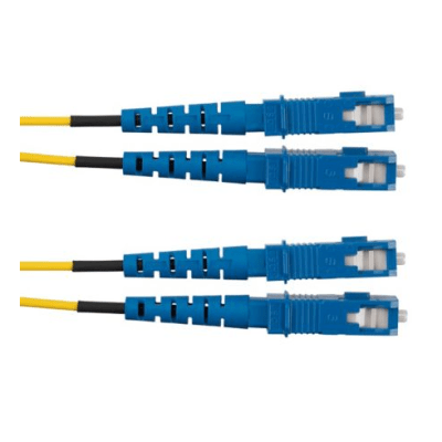 Jumper de Fibra Optica Monomodo 9/125 OS2, SC-SC Duplex, OFNR (Riser), Color Amarillo, 3 Metros (9.84 Pies) | F923RSNSNSNM003