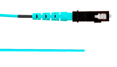 Pigtail de Fibra Óptica SC Simplex, Multimodo OM3 50/125, 900um, Color Aqua, 2 Metros (6.56 Pies) | FX1BN3NNNSNM002