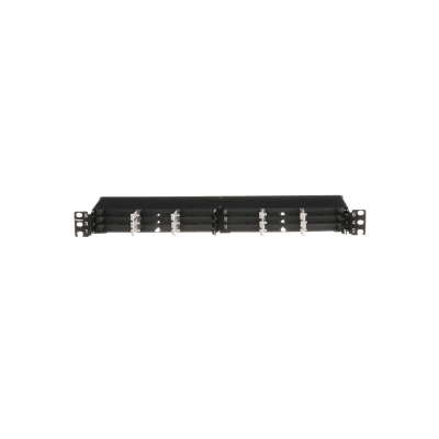 Panel de Distribución de Fibra Óptica, Acepta 18 Cassettes HD Flex en 4 Espacios, Hasta 144 Fibras, 1 UR | FLEX1UPN04