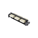 Placa Acopladora de Fibra Óptica Quick-Pack, Con 3 Conectores LC Quad (12 Fibras), Para Fibra Multimodo, Beige | RIC-F-LC12-01C