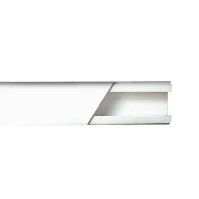 Canaleta color blanco de PVC auto extinguible de una vía, 20 x 17 tramo 2.5m (5201-01250) | TMK-1720