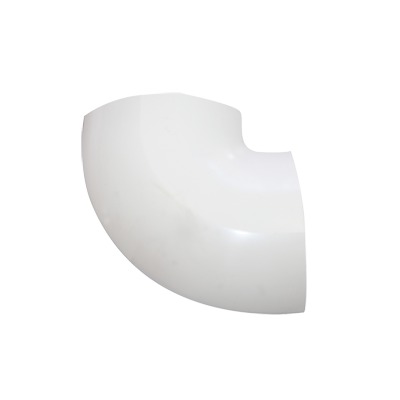 Sección en "L" color blanco de PVC auto extinguible,  para canaleta DMC4FT (9430-02001) | DMC-4FT-L