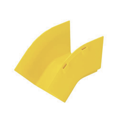 Bajada Vertical Exterior de 45º sin Tapa, Para uso con Canaletas 4X4 FiberRunner™, Color Amarillo | FROV454X4LYL