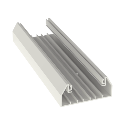 Base para canaleta T-70, de PVC rígido, con orificios perforados para montaje, 103.3 x 44.9 x 2400 mm, Color Blanco Mate | T70BIW8