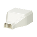 Conexión de tubería a canaleta T45, Salidas de 1/2", 3/4", 1" y 1 1/4", material ABS, Color Blanco Mate | T45EEIW