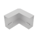 Esquinero exterior color blanco de PVC auto extinguible  para canaletas TMK1735, TMK1735SD (5310-02001) | TMK-1735-EE