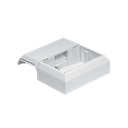 Caja Superficial Con Bisagras de Instalación a Presión, Para Canaletas T45, Material PVC Rígido, Color Blanco Mate | T45WCIW