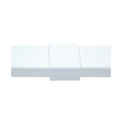 Pieza de unión color blanco de PVC auto extinguible, para canaleta PT48 (6180-01002) | PT-48-U