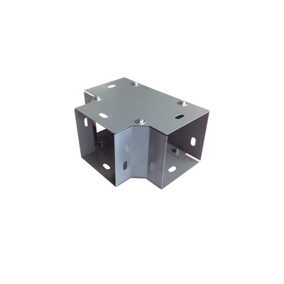 Derivación "T" horizontal 100 x 100 mm (3.94 x 3.94 pulg.), fabricado en lámina de acero al carbón | CH-DCT100L