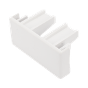 Tapa final color blanco de PVC auto extinguible,  para canaleta TMK1735, TMK1735SD (5390-02001) | TMK-1735-F
