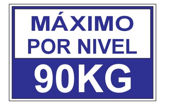 SSMART CARTELES VINIL HD MED: 25X38 CAPACIDAD MAXIMA POR NIVEL 90KG