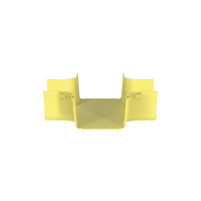 Accesorio de 4 Vías Horizontal, Con Ángulos a 90º, Para Canaletas FiberRunner™ 6X4, Color Amarillo | FRFWC6X4LYL