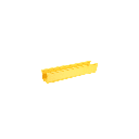 Canaleta FiberRunner™ 4X4, de PVC Rígido, Color Amarillo, 3 m de Largo | FR4X4YL10