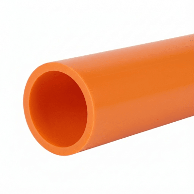 Ducto para Fibra Óptica 1" Liso RD11, Color Naranja Prelubricado, Rollo de 200 Metros | LP-11-SDR11-N-P-S-1R-0200