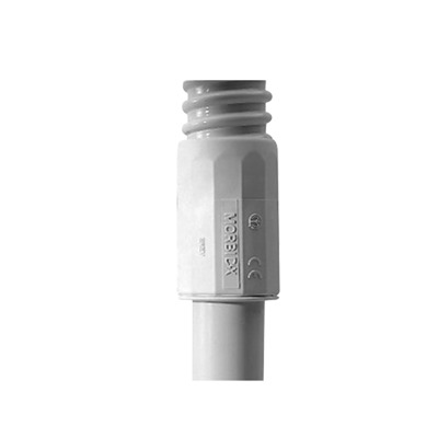 Conector (Racor) de tubería rígida a tubería flexible (Diflex), PVC Auto-Extinguible, 32 mm, IP65 | DX-43-432