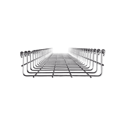 Charola Tipo Malla 66/200 mm, Acabado Electro Zinc, Hasta 210 Cables Cat6, Tramo de 3 Metros | MG-50-433EZ