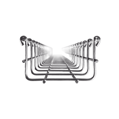 Charola Tipo Malla 54/100 mm, Acabado Electro Zinc, Hasta 86 Cables Cat6, Tramo de 3 Metros | CH-54-100EZ