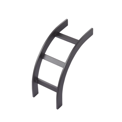 Accesorio de Escalerilla Curva Vertical (Bajada) Interior, 12 in de Ancho, de Acero, Color Negro | LIB12BLK