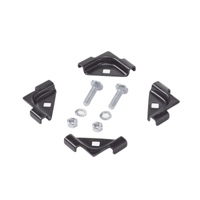 Accesorio de Empalme (Unión), Para Conexión de 2 Escalerillas Rectas en Ángulo de 90º, de Acero, Color Negro | LJSKB