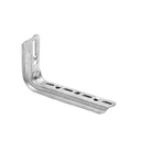 Ménsula omega tipo L inteligente, 310 mm de ancho, con acabado Electro Zinc | MG-60-102EZ