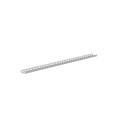 Charola Wire Basket de 8 in (203 mm) de Ancho, 2 in (50 mm) de Alto, 3 m de Largo, Hasta 187 Cables Cat6, Color Negro | PWB2X8BL