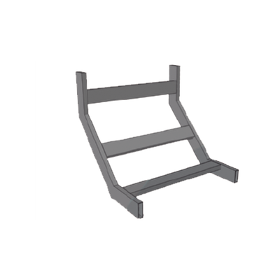 (CHCVIT1X12EPK) CURVA VERTICAL INTERIOR TUBULAR 1.5 DE PERALTE X 12 ANCHO PINT EPOx COLOR NEGRO, INCLUYE COPLes y tornilleria | CHCVIT1X12EPK