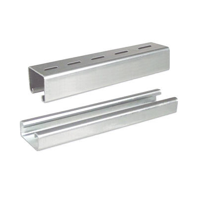 Unicanal liso 4x2 cm, 3000 mm de Longitud, con acabado ElectroZinc | UNL-4X2-U30-EZ