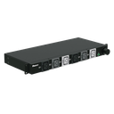 PDU Básico para Distribución de Energía, Plug de Entrada Trifásico CS8365C, Con 6 Contactos C19, Instalación Horizontal de 19in, 1UR, 50 Amp, 208 Vca | P06B02M