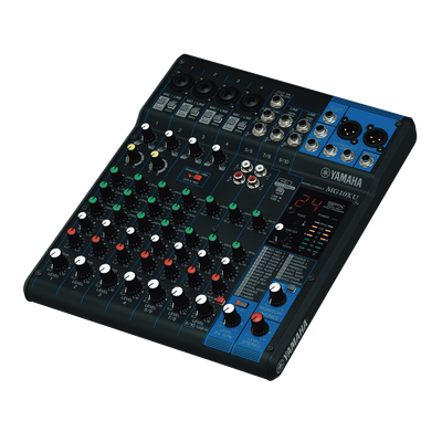 Mezcladora de Audio | 10 Canales | Perillas | 4 Entradas de Micrófono/Línea | 3 entradas Estéreo | Efectos | USB | MG-10XU