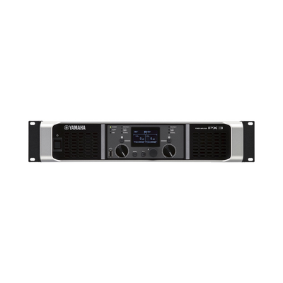 Amplificador de audio Clase D | 300 W x 2 a 8Ω | 500 W x 2 a 4Ω. | Baja Impedancia | Procesamiento Inteligente | PX3