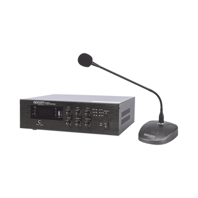 KIT de Amplificador de Audio de 240W Modelo SFB240 | más Micrófono de Escritorio Modelo SF621A | SFB240/MIC