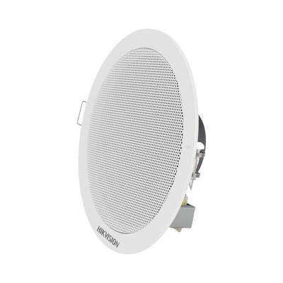 Altavoz Montaje en Plafón | 6 Watts | 100 V | Rejilla de Metal | Color Blanco | Uso Interior | DS-QAE0206G1-V