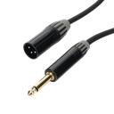 Cable de Audio | XLR 3 Polos Macho a Plug 1/4 in mono | Conector Seetronic Serie M SCMF3 - MP2X | Longitud 5m | CMC-MM3-PM-L-5M