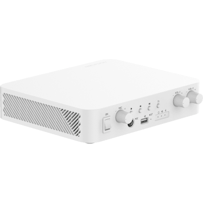 Amplificador | Bluetooth | 2 Canales | 40 W por Canal | 100V | Hik-Connect | Una Zona | Musica Ambiental | DS-QAE1A80G1-VB(B)