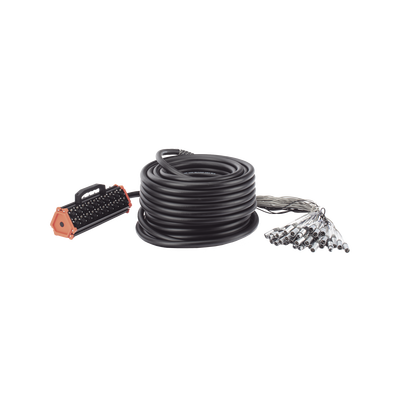 STAGEBOX, 32+8 CANALES, 8 EXTREMOS SON SCMM3 XLR Macho, LOS OTROS 32 EXTREMOS SON SCMF3 XLR Hembra de 3 núcleos con carcasa de acero inoxidable y contactos chapados en oro | CSBT3208L45M
