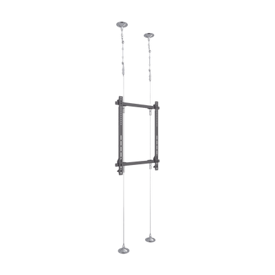 Montaje Cableado de Acero| Suelo a Techo| Capacidad Máx. de Carga 30kg| Para Pantallas de 32" ~ 75"| VESA 400 x 600 | EMWS1U