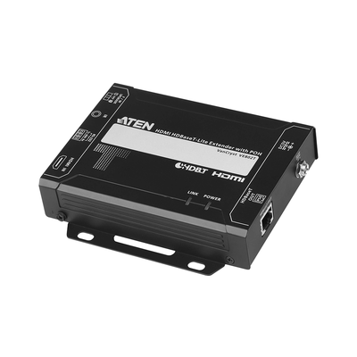 Transmisor HDBaseT-Lite HDMI |  PoH | 4K a 35 m (Cat 5e/6) / 40 m (Cat 6a/ATEN 2L-2910 Cat6) 1080p a 60 m (Cat 5e/6) / 70 m (Cat 6a/ATEN 2L-2910 Cat6) | HDBaseT Clase B | PoH PSE | VE802T