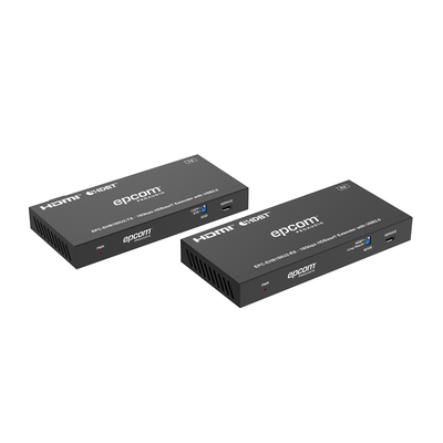 Kit Extensor HDMI con KVM |  4K@60Hz 4:4:4 | 150m en 1080 | 120m en 4K | HDBaseT | USB 2.0 | IR Bidireccional | POC | EDID | EPC-EHB150U2