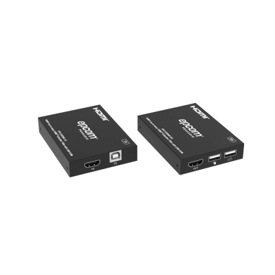 Extensor HDMI con KVM | Sobre IP | Transmisión hasta 150m | Cat5e/6 | HDCP 1.4 | 1080p | Control IR | Compatible con Switch 1G | EPC-E5200K