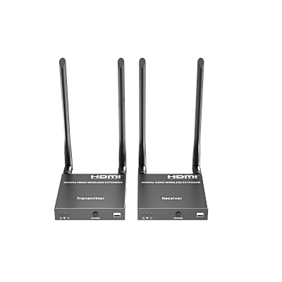 Kit Extensor Inalámbrico HDMI | 4K@60Hz 4096x2160 | Tecnología ipcolor STREAM | Banda 5G 5.18-5.24 GHz | Distancia 50 m | Conexión de Hasta 1 a 4 | TT699V20