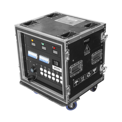 Centro de carga movil para instalaciones temporales con conexión TIPO socapex a 110v Y 220V | RACK 10U | EP-CC-10U
