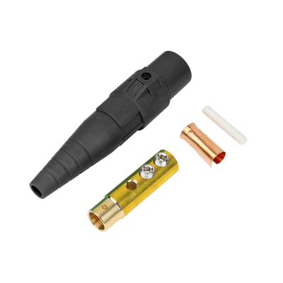 Conector Camlock Hembra / 400 Amperes / AC 600V / Abrazadera Compresión / Plástico Ingeniería / Varios Colores / Cable 2/0 AWG a 4/0 AWG | EPCAMLOCK400AFBLACK