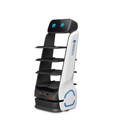 Robot de Entrega Dinerbot T9 / Capacidad de Carga 40 kg (88 lbs) / Pantalla Táctil HD 11.6" / Recarga Automática / Autonomía Hasta 18 Horas / Velocidad 0.8 m/s (2.63 ft/s) / LiDAR y Sensores Estéreo | T9LS