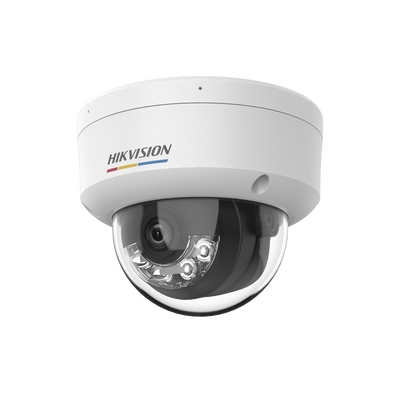 [ColorVu 3.0 + MD 3.0] Domo IP 4 Megapixel / Lente 2.8 mm / 30 mts IR + 30 mts Luz Blanca / Micrófono Integrado / ACUSENSE Lite / Exterior IP67 / IK08 / WDR 120 dB / PoE / Micro SD | DS-2CD1147G3-LIUF
