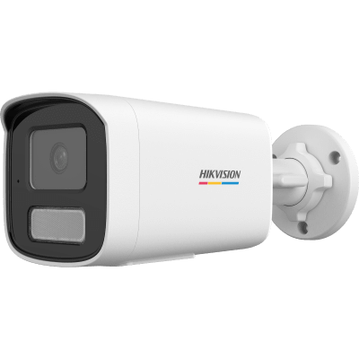 [ColorVu 3.0 + MD 3.0] Bala IP 6 Megapixel / Lente 4 mm / 50 mts IR + 50 mts Luz Blanca / Micrófono Integrado / ACUSENSE Lite / Exterior IP67 / WDR 120 dB / PoE / Micro SD | DS-2CD1T67G3-LIUF
