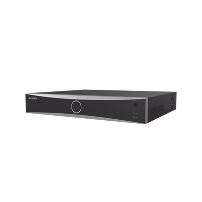 NVR 12 Megapixel (4K) / 16 canales IP / 16 Puertos PoE+ / AcuSense (Evita Falsas Alarmas) / Reconocimiento Facial / 4 Bahías de Disco Duro / Switch PoE 300 mts  / HDMI en 4K / Alarmas I/O | DS-7716NXI-K4/16P