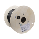 Bobina de Cable UTP de 4 Pares, PanNet, Para Exterior con Gel, Cat6 (23 AWG), Industrial para Climas Extremos, Color Negro, 305 Metros (1000 Pies) | PUO6C04BL-CEG