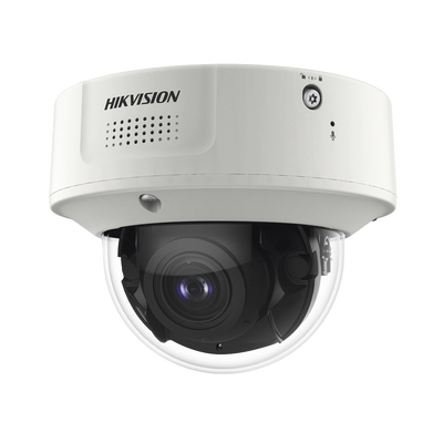 Domo IP 4 Megapixel / Lente Mot. 2.8 - 12 mm / 40 mts IR EXIR / IP67 / IK10 / H.265+ / Conteo de Personas por Detección de Rostro (Base de Datos) / WDR 140 dB / DeepinView / 2 Micrófonos Integrados | IDS-2CD7146G0/C-IZS